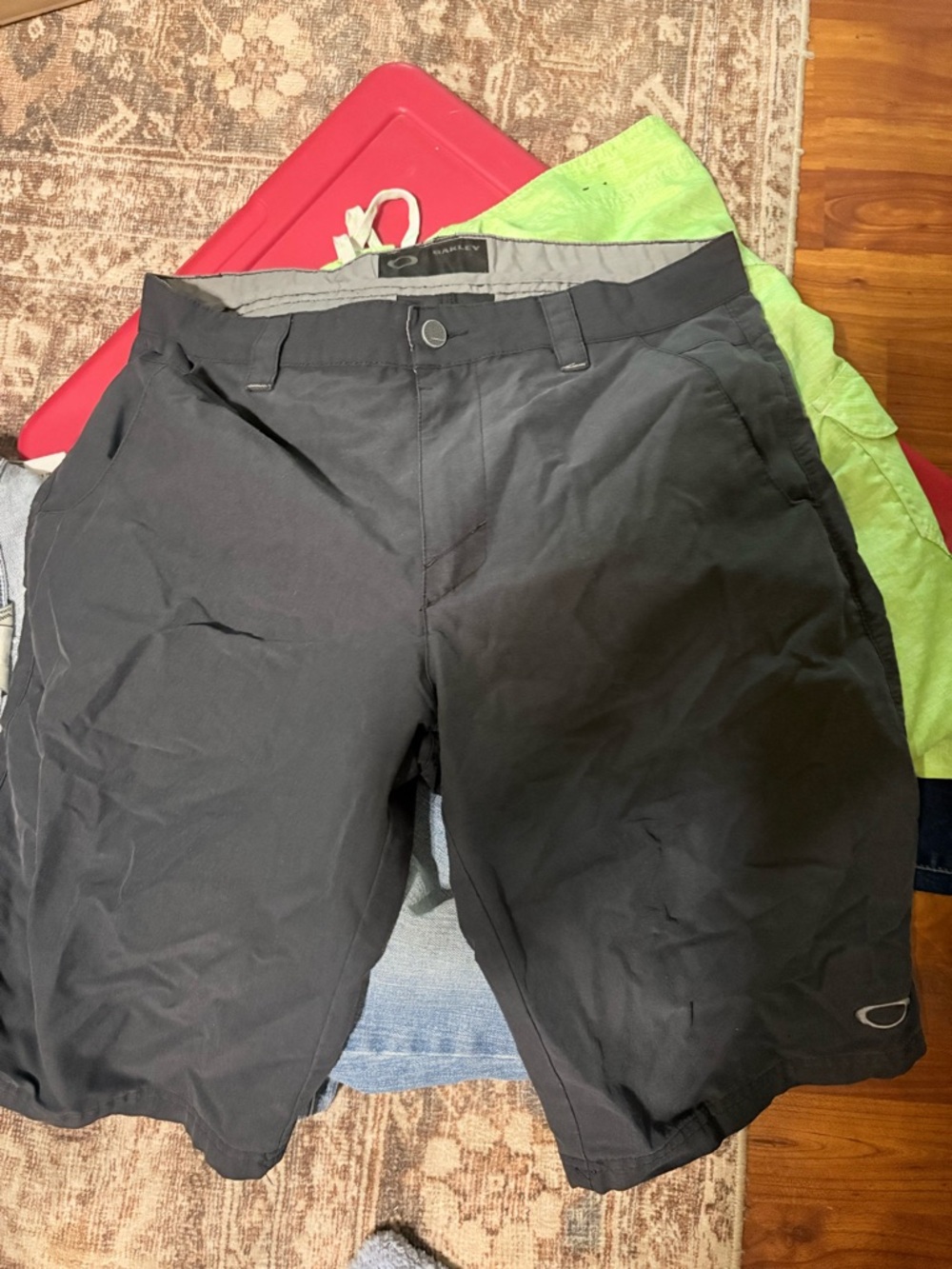 Oakley Black Men's Athletic Shorts with Subtle Logo